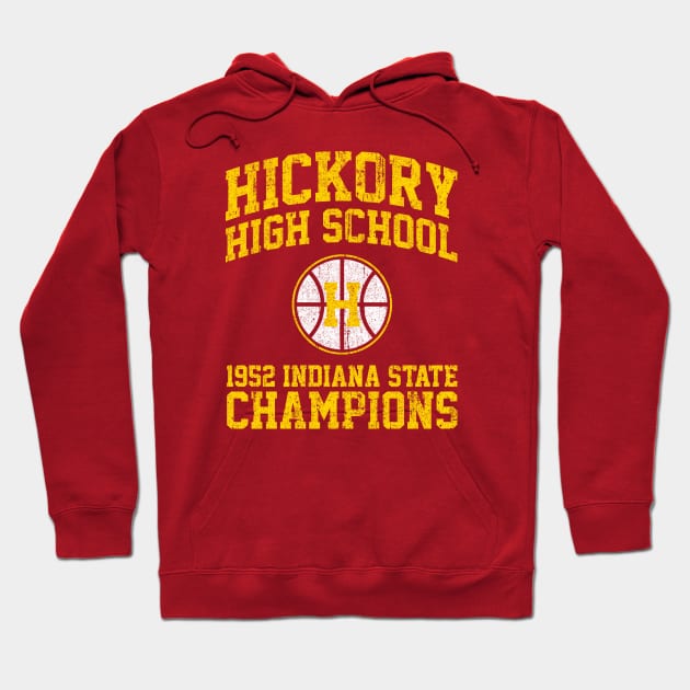 Hickory High School 1952 State Basketball Champions Hoodie by huckblade